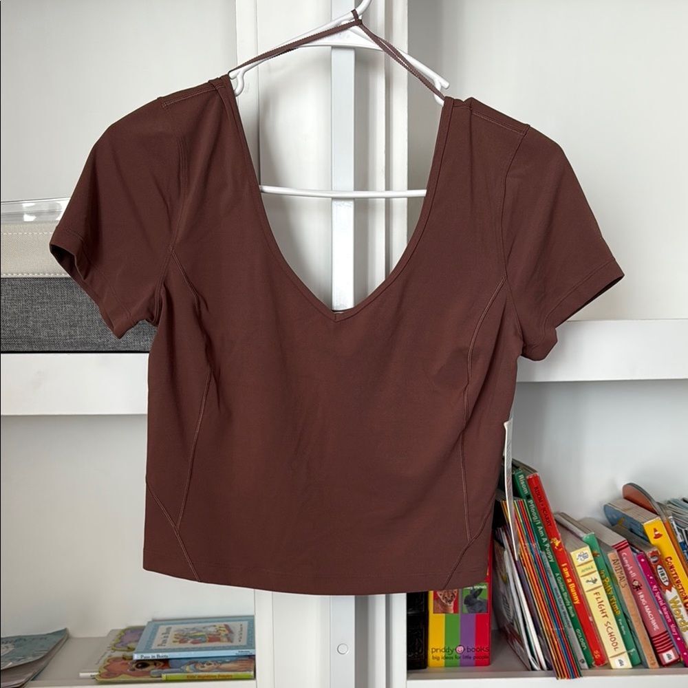 lululemon athletica Chocolate Short Sleeve Top